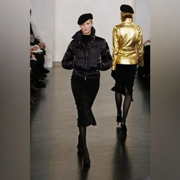 Ralph Lauren RLX Fall 2007 Runway Black Satin Ski Puffer Jacket - Picture 9 of 16